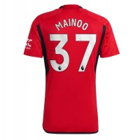 Camisa de time de futebol Manchester United Kobbie Mainoo #37 Replicas 1º Equipamento 2023-24 Manga Curta
